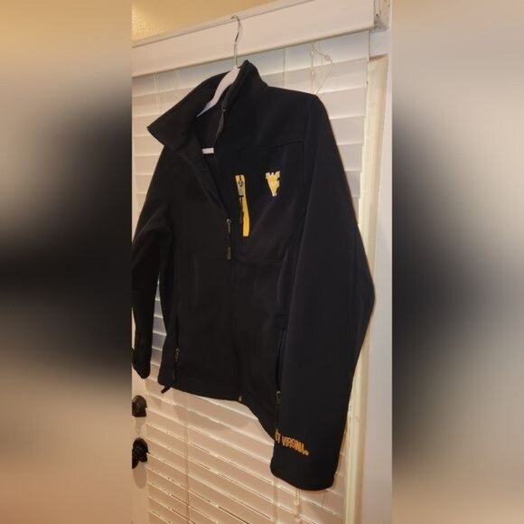 WEST VIRGINIA MOUNTAINEERS colosseum YOUTH MEDIUM 12/14 jacket preowned - Picture 6 of 11